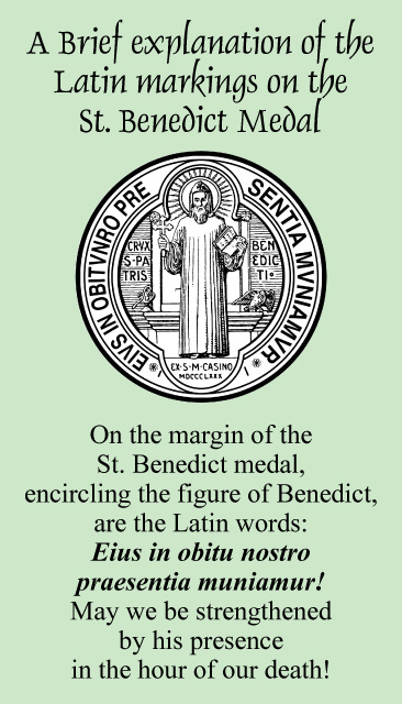 St. Benedict Medal Prayer Card